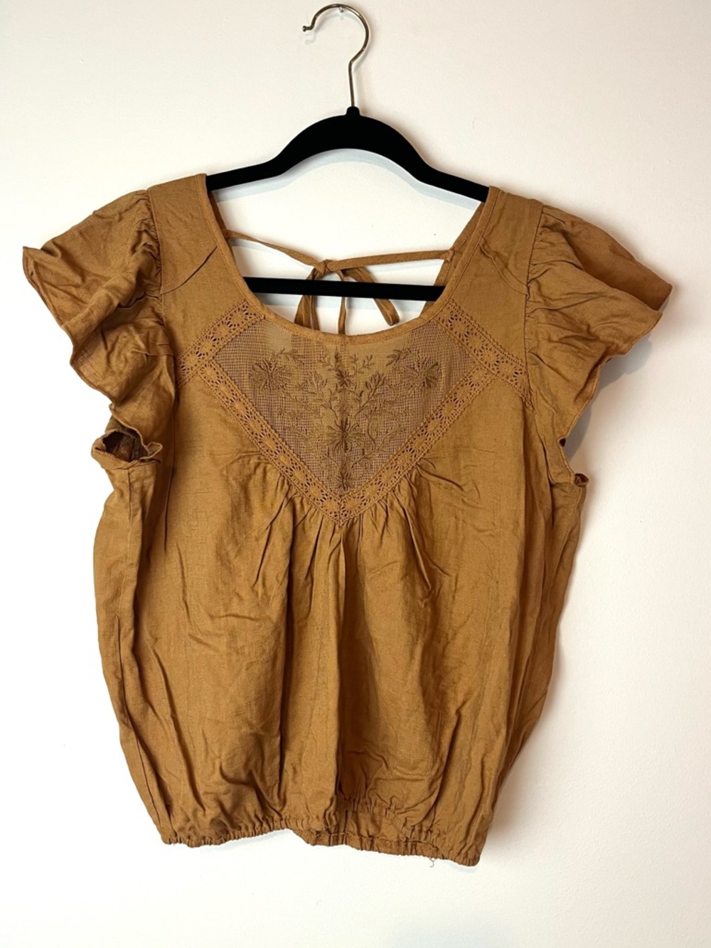 Ruffle Sleeve Top